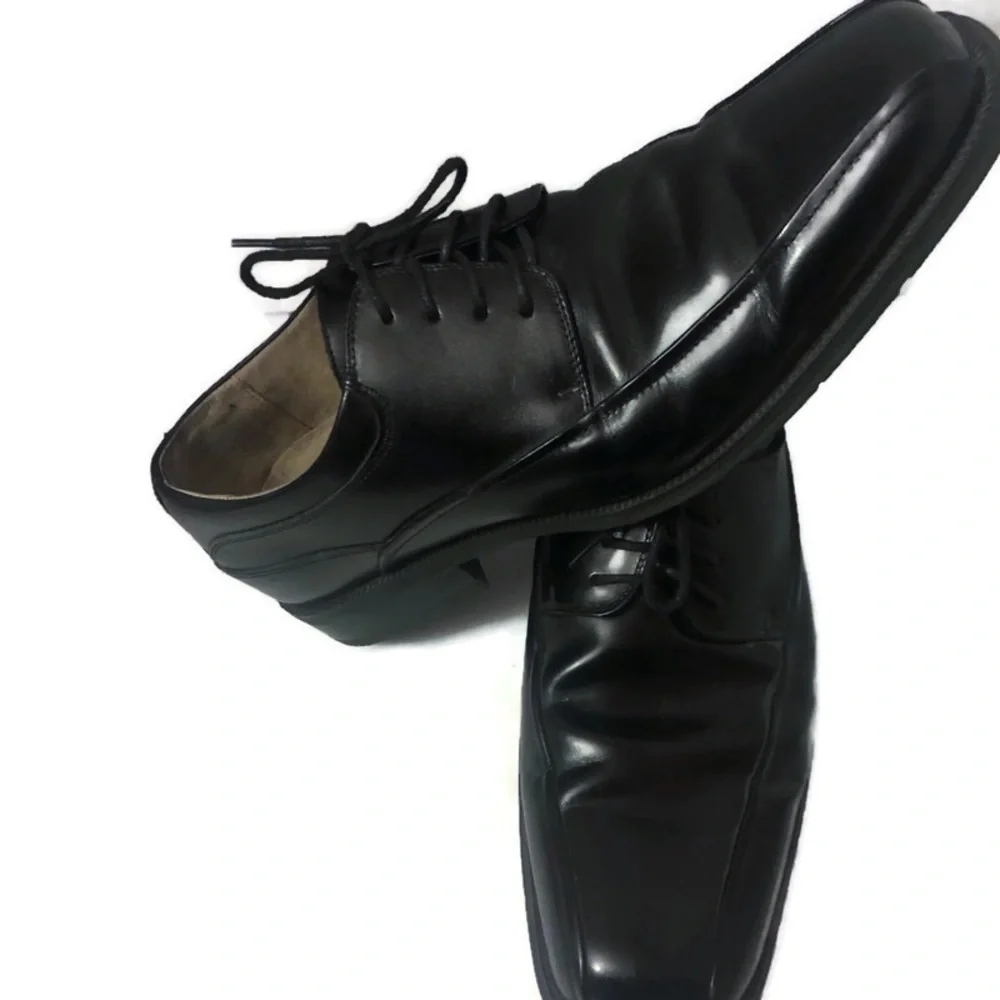 florsheim  Black Leather Mens Dress Shoes Sz10 D
